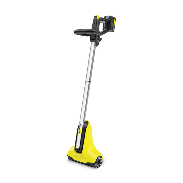 Karcher cordless patio cleaner PCL 3-18 Battery Set, hard floor cleaner (yellow/black, Li-ion battery 2.5Ah)