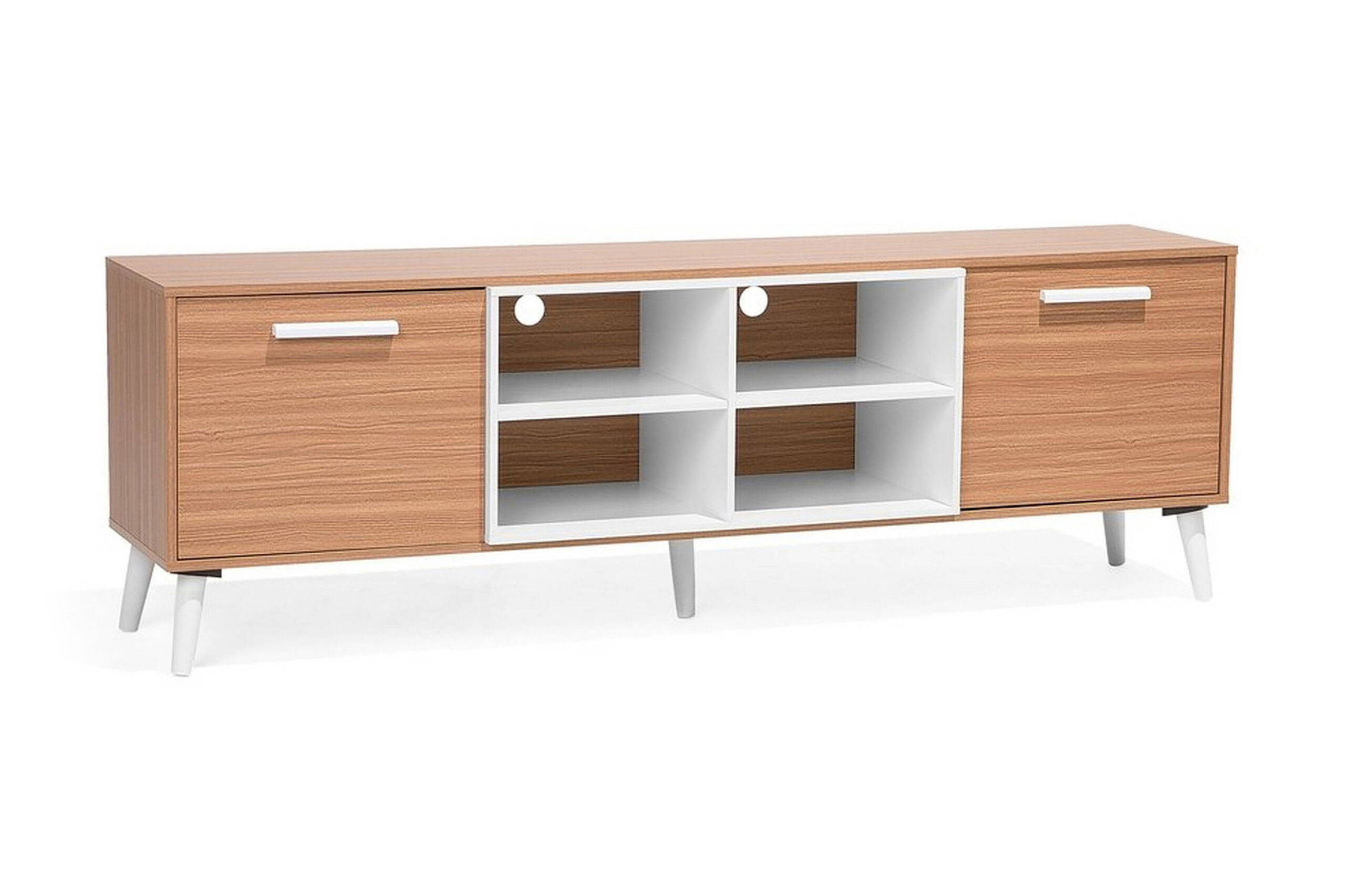 TV-taso Alloa 40x180 cm - Valkoinen/Ruskea