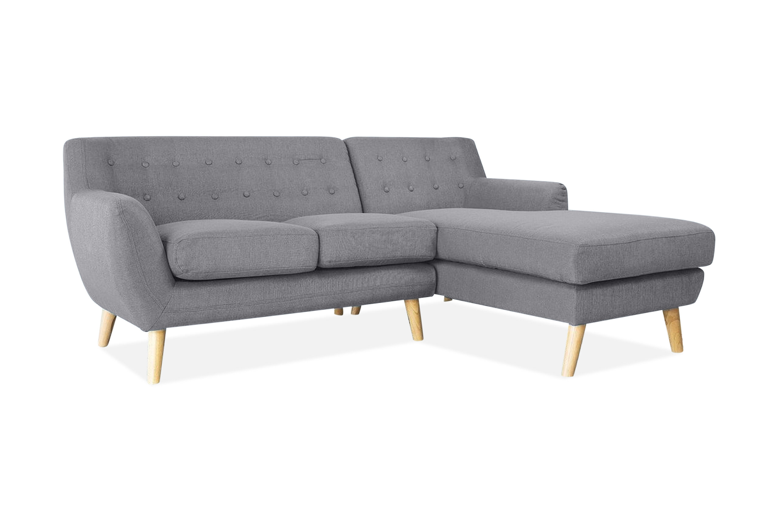 Kulmasohva Motala 140 cm - Harmaa
