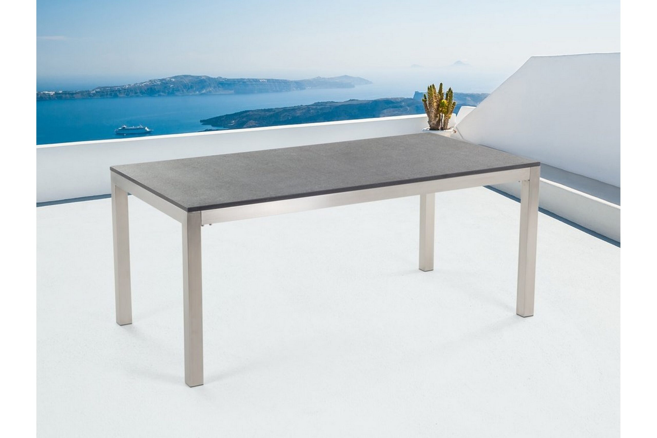 Puutarhapöytä Grosseto 180 cm - Harmaa