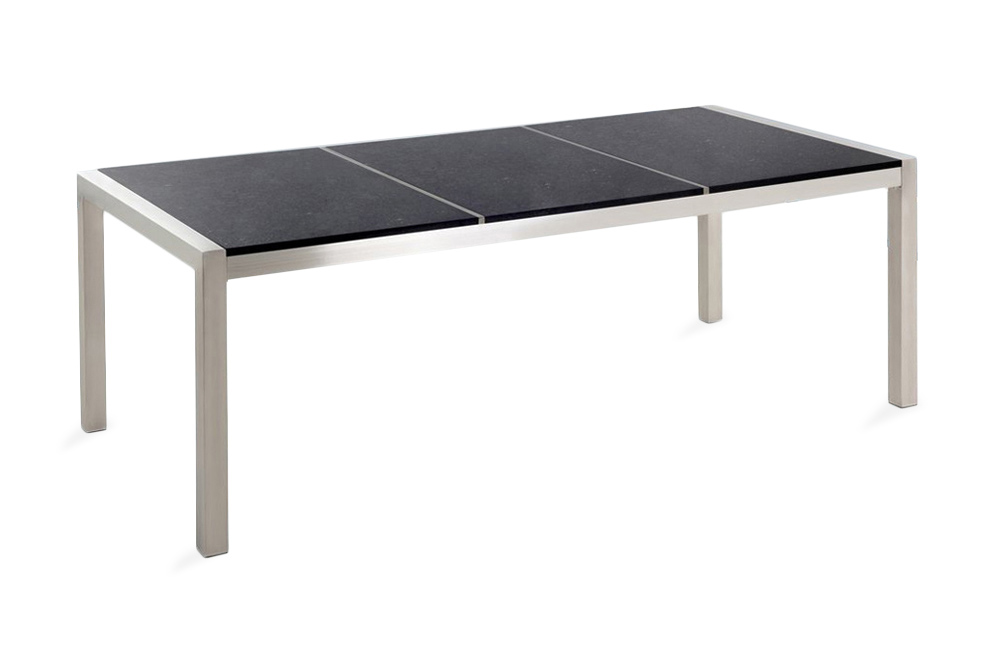Puutarhapöytä Grosseto 220 cm - Musta