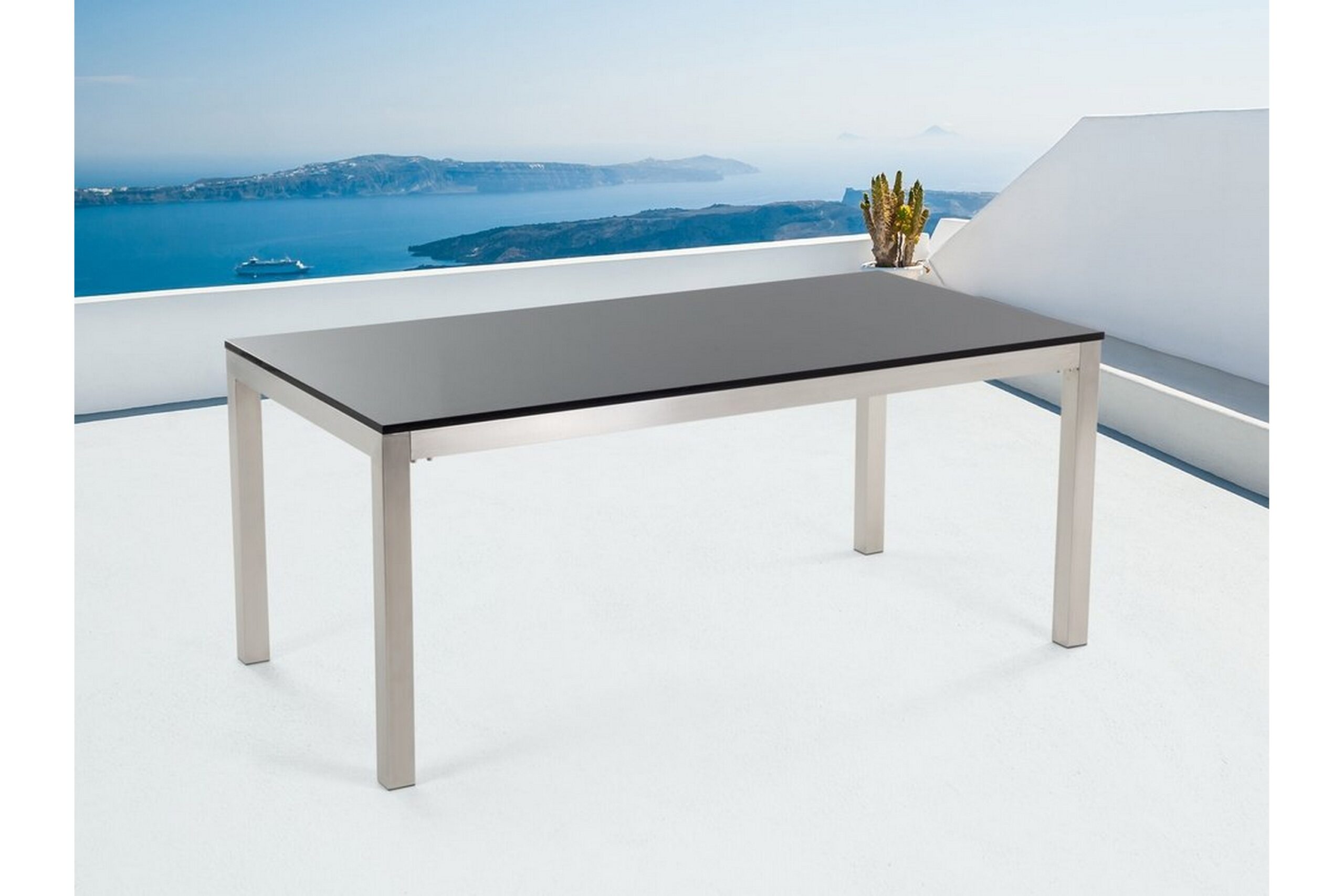 Puutarhapöytä Grosseto 180 cm - Musta