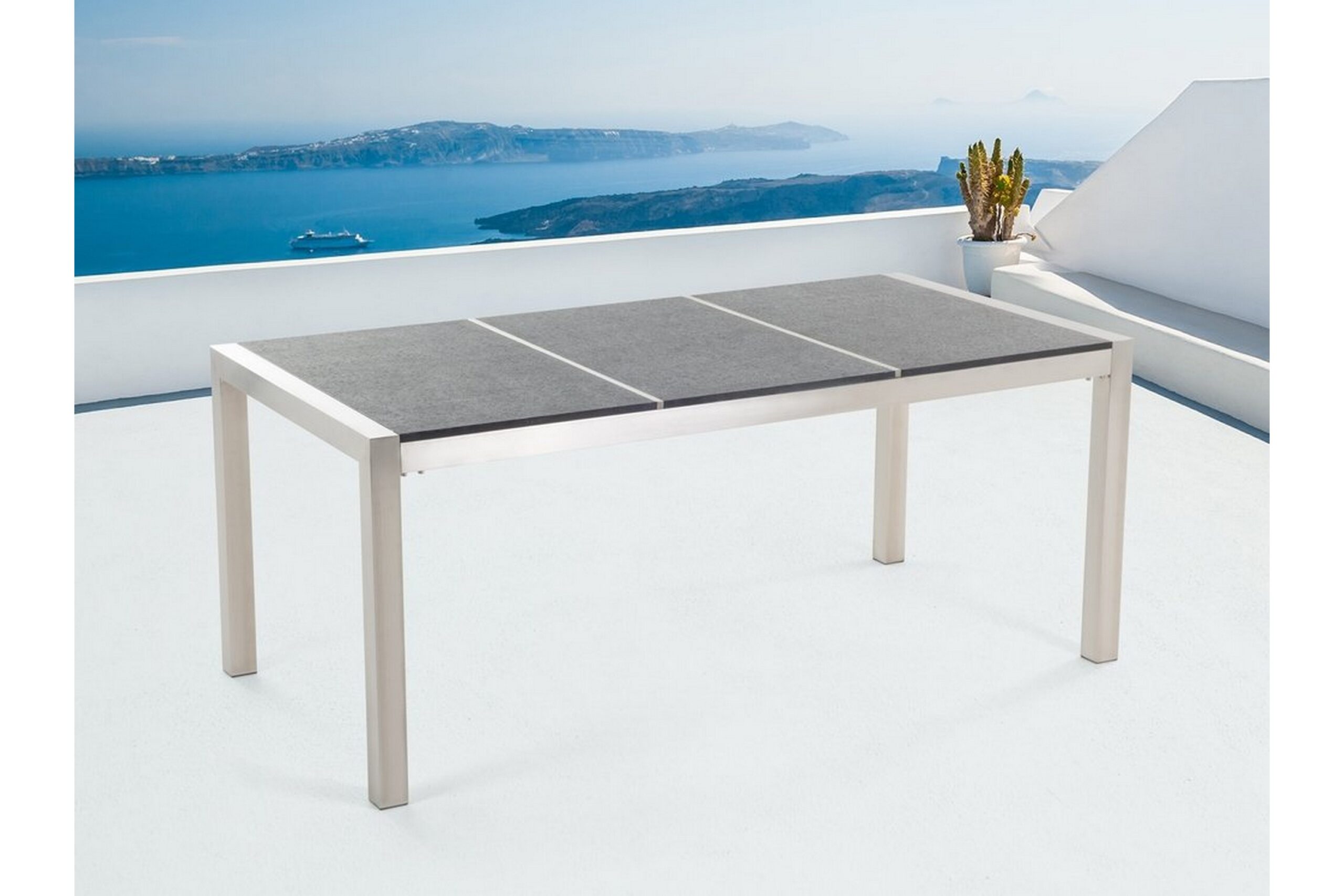 Puutarhapöytä Grosseto 180 cm - Harmaa