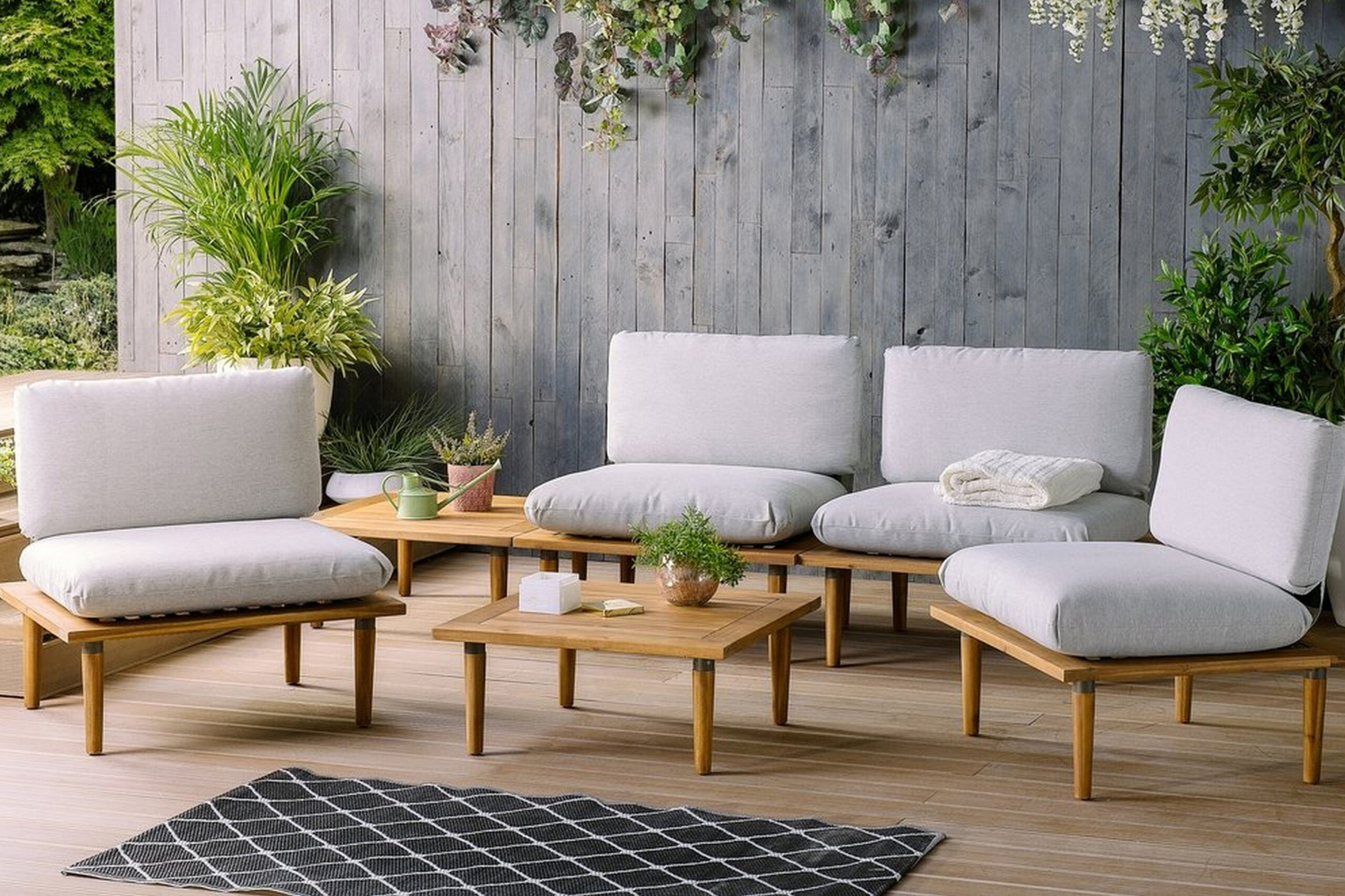 Oleskeluryhmä Frascati 80 cm - Harmaa