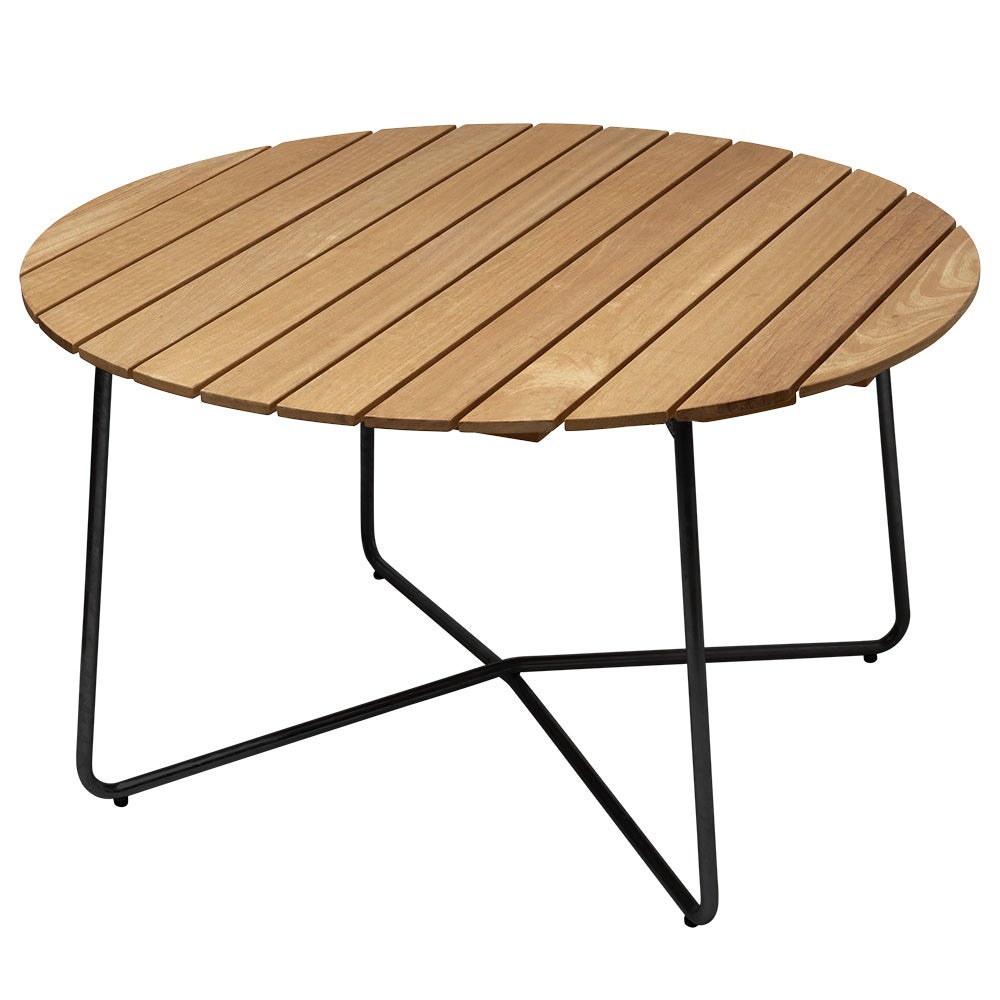 Grythyttan Stålmöbler, 9A Pöytä 120 cm Öljytty tammi/musta runko