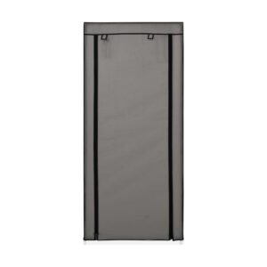 Kenkäkaappi suojalla harmaa 58x28x106 cm kangas - Harmaa