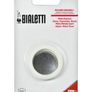 Suodatinlevy + tiivisteitä 3 kupin bialetti-keittimeen