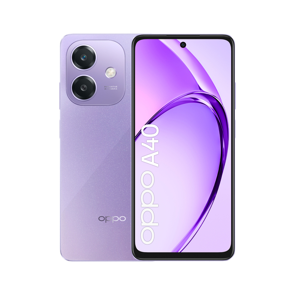 Oppo A40 128 Gt/4 Gt -Android-puhelin, Purppura