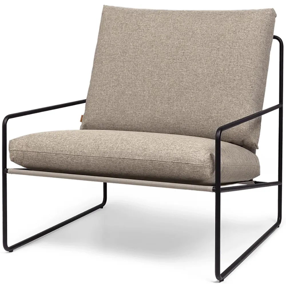 Ferm Living, Desert Nojatuoli Black/Dark Sand