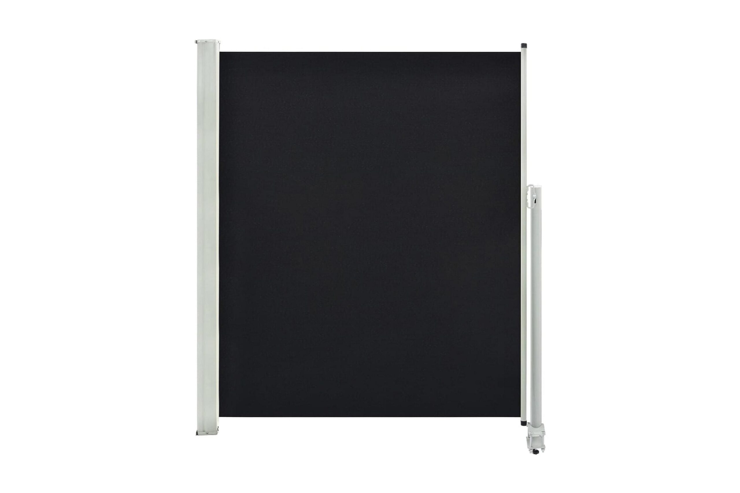 Sisäänvedettävä terassin sivumarkiisi 160 x 300 cm musta - Musta
