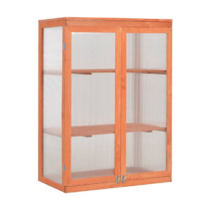 Kasvihuone puu 75 x 47 x 109 cm - Ruskea