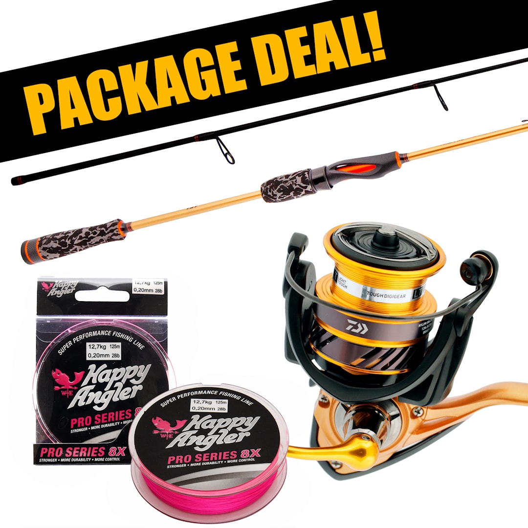 Daiwa Aird Pro Zander Champ avokelasetti kuitusiimalla
