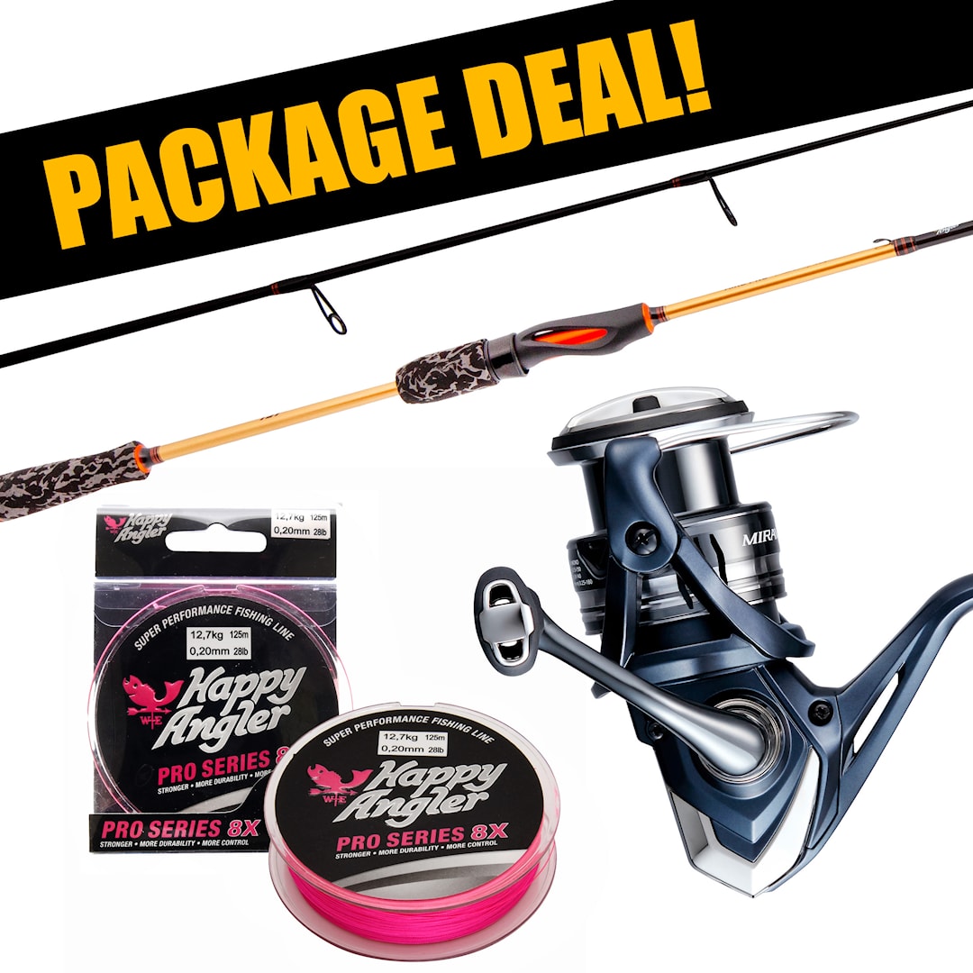 Daiwa Aird Pro Zander + Shimano Miravel avokelasetti kuitusiimalla