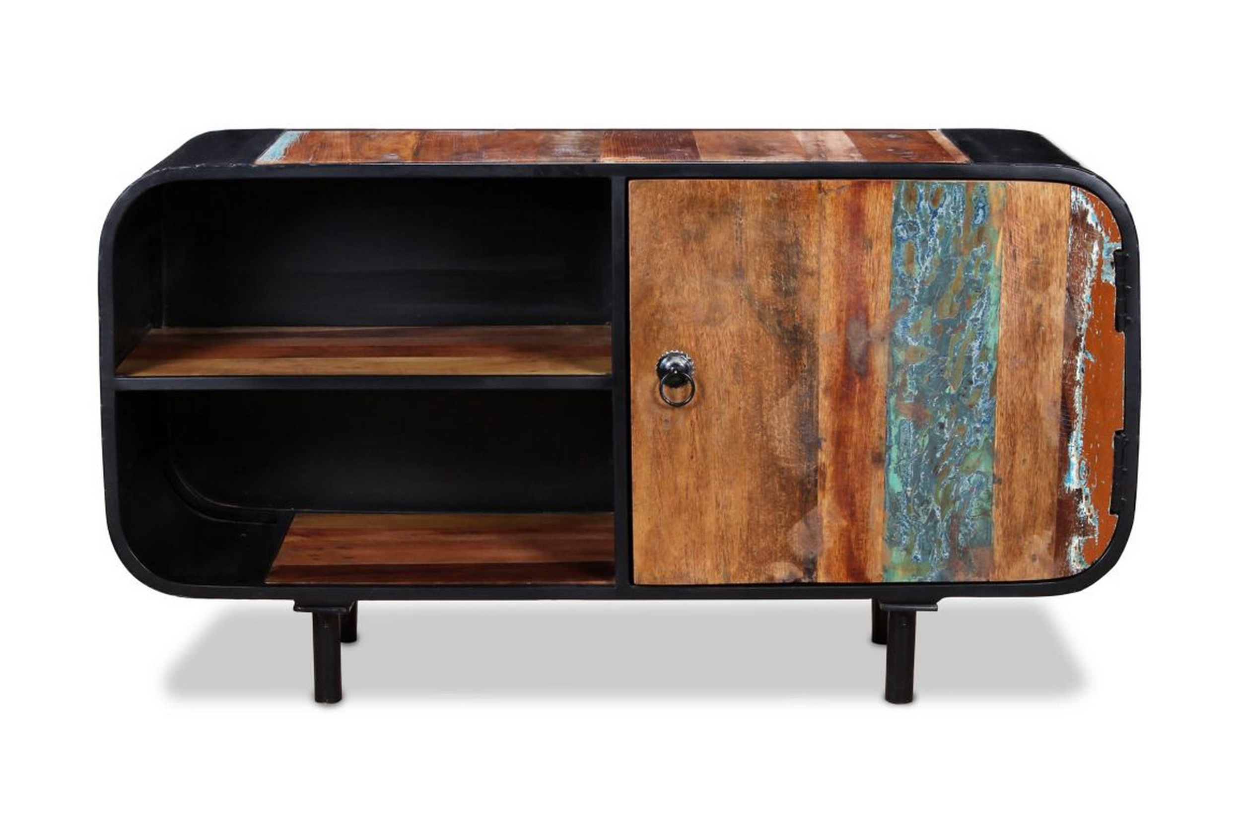 TV-taso Kierrätetty puu 90x30x48 cm - Ruskea