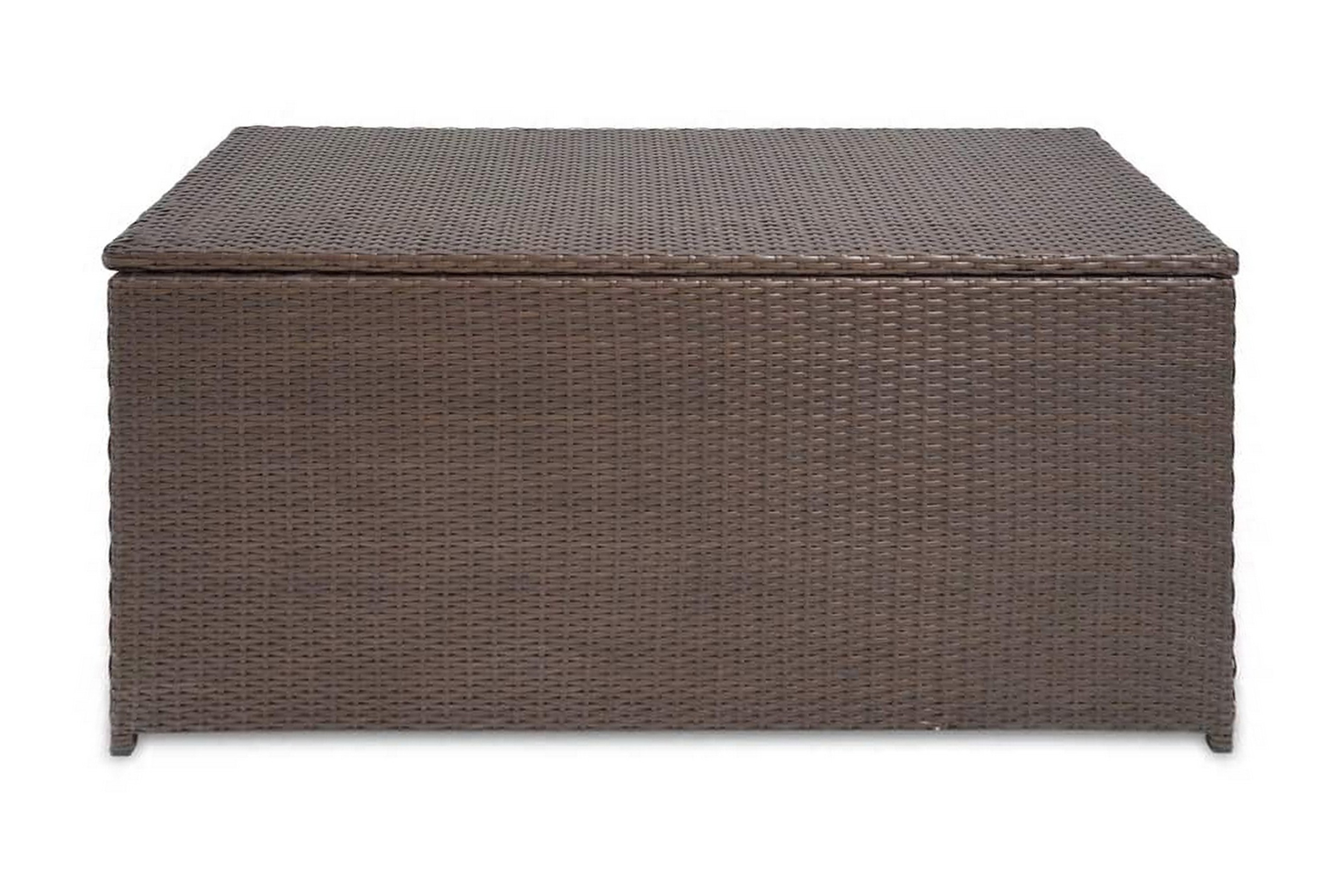 Puutarhan säilytyslaatikko ruskea 120x50x60cm polyrottinki - Ruskea