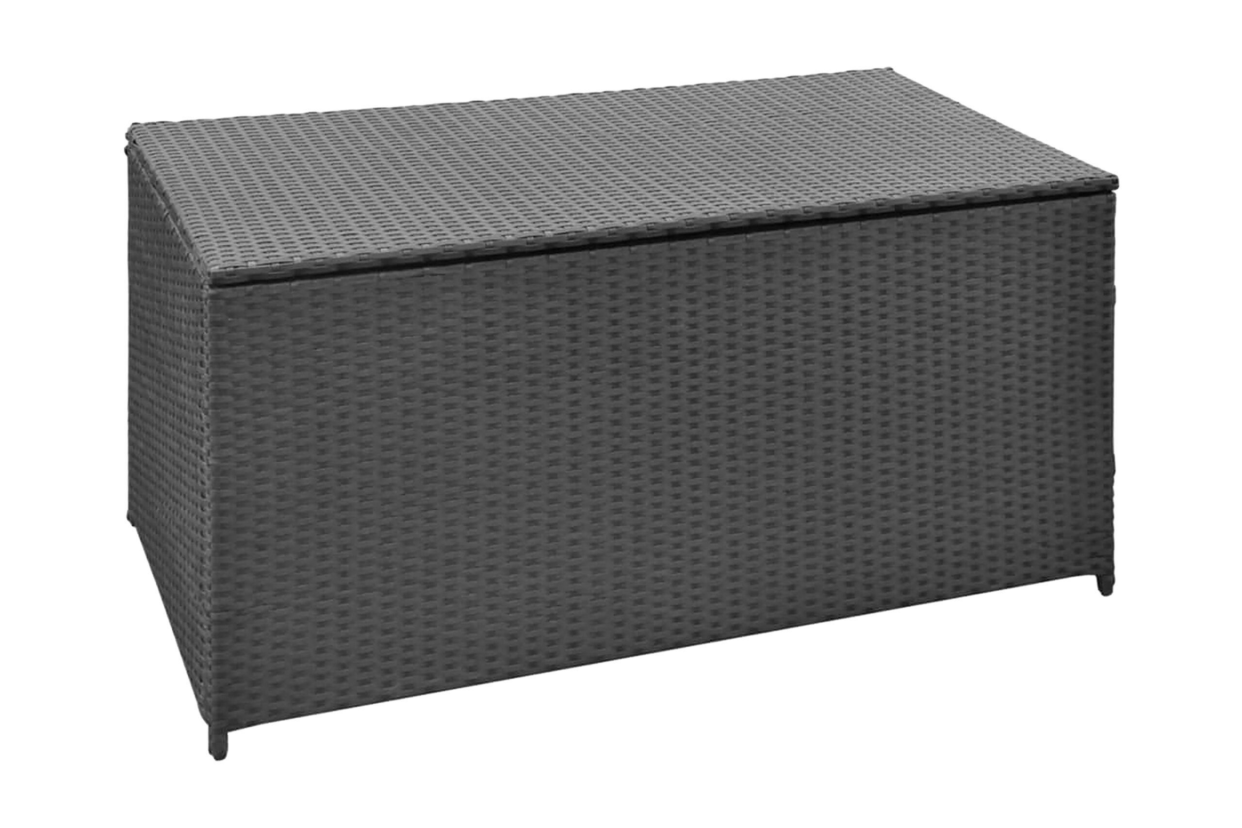 Puutarhan säilytyslaatikko musta 120x50x60cm polyrottinki - Musta