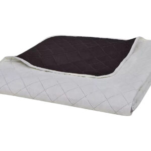 Kaksipuolinen Tikattu Päiväpeite Beige/Ruskea 230 x 260 cm - Beige