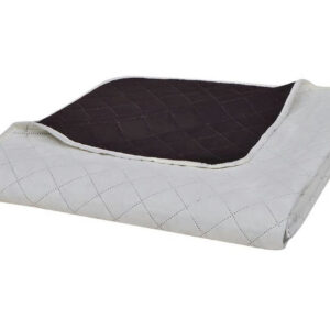 Kaksipuolinen Tikattu Päiväpeite Beige/Ruskea 220 x 240 cm - Beige