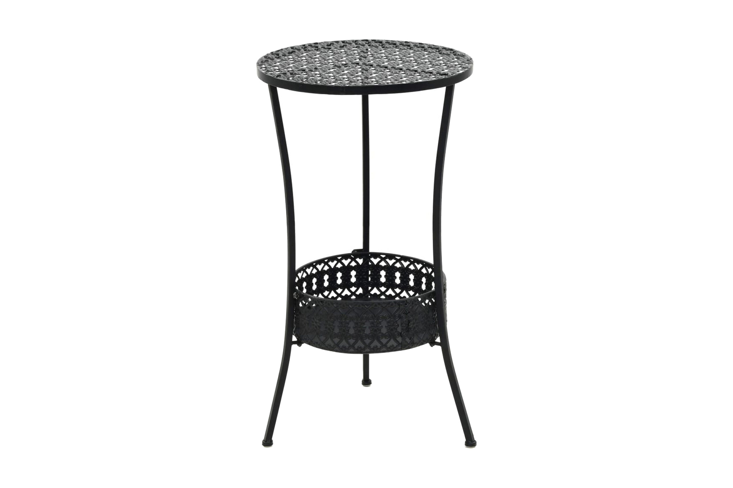 Bistropöytä musta 40x70 cm metalli - Musta
