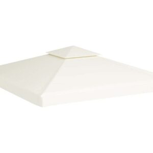 Huvimajan vaihtokatto 310 g/m² Kermanvalkoinen 3 x 3 m - Valkoinen