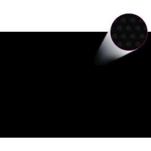 Kelluva uima-altaan aurinkoenergiakalvo 6 x 4 m Musta - Musta