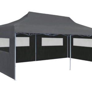 Kokoontaitettava pop-up juhlateltta 3x6 m antrasiitti - Antrasiitti