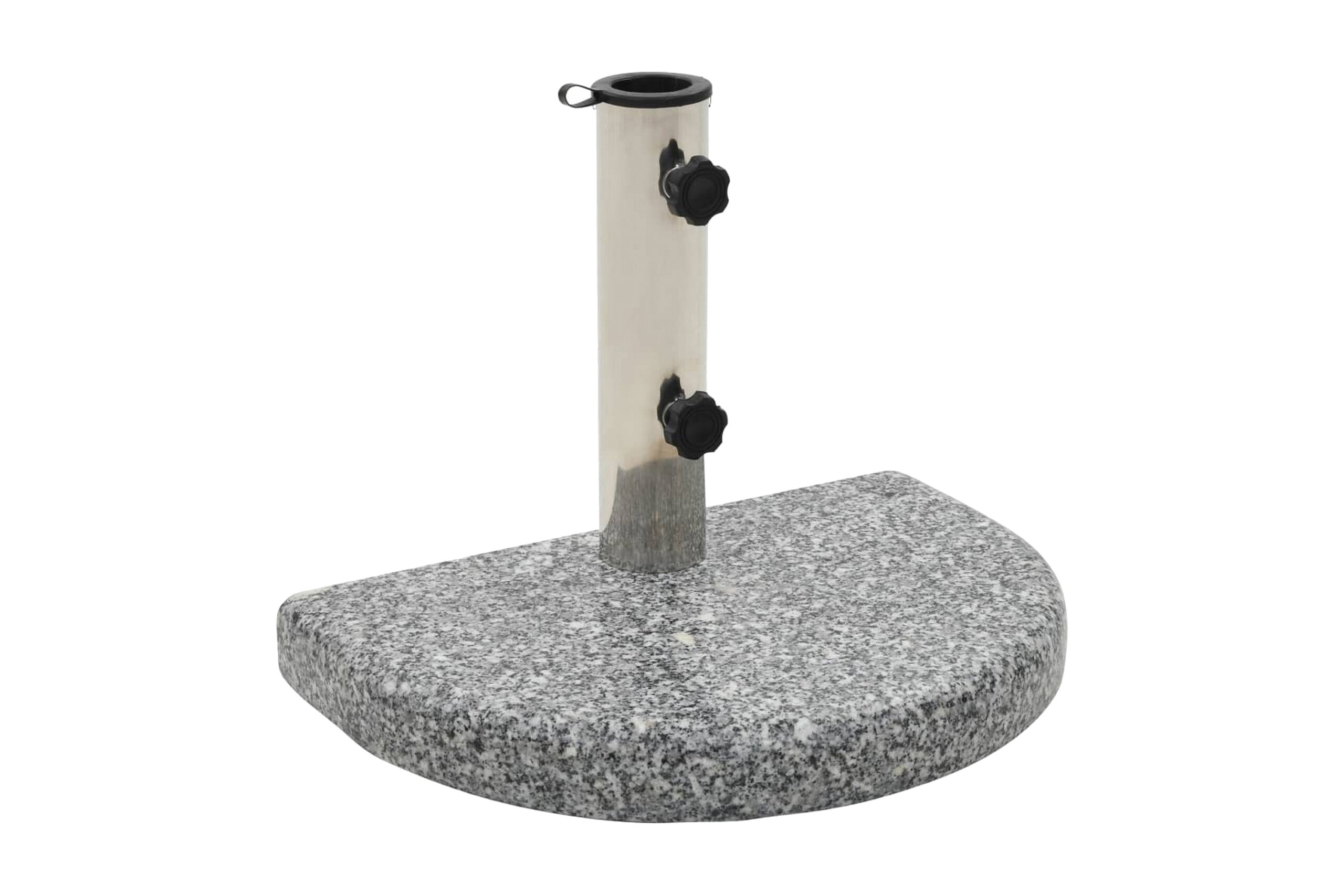 Aurinkovarjon alusta graniitti 10 kg kaareva harmaa - Harmaa