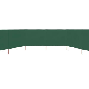 Tuulensuojakangas 6 paneelilla 800 x 80 cm vihreä - Vihreä