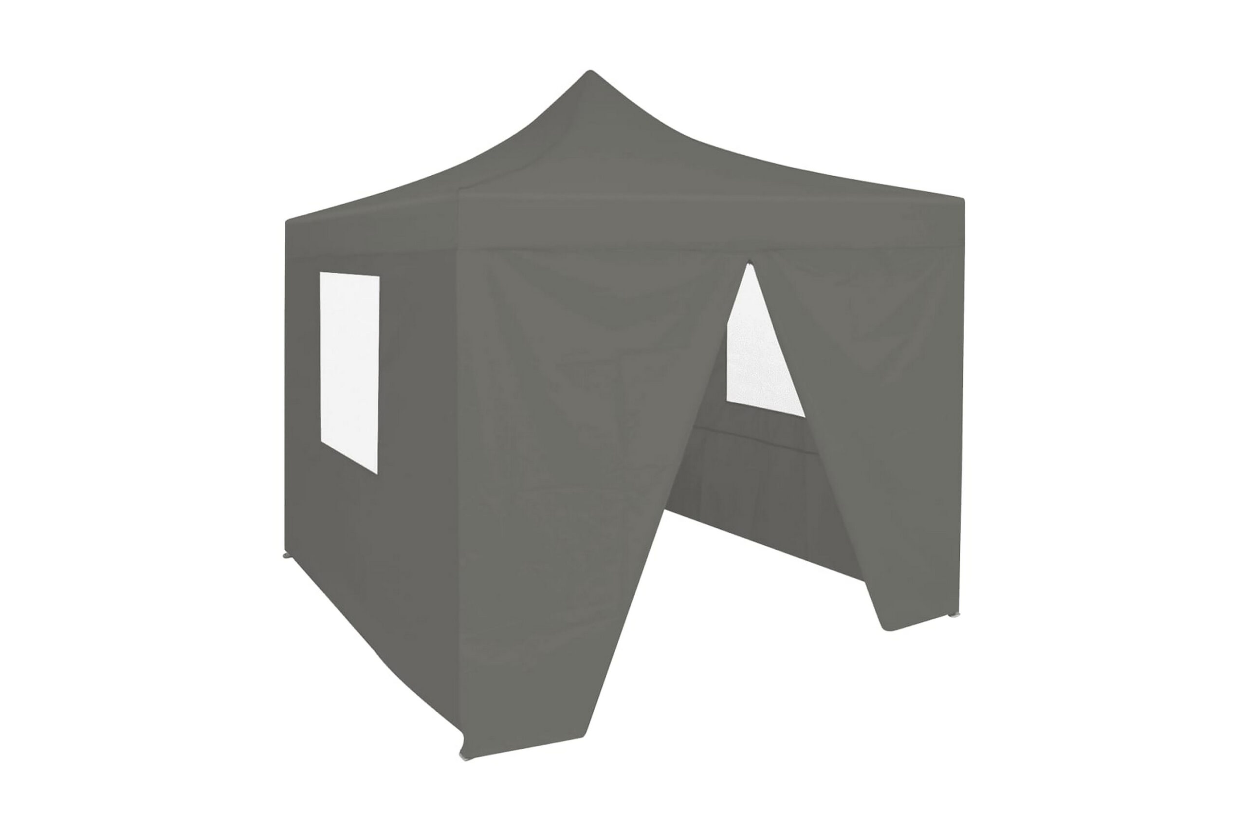 Kokoontaittuva pop-up juhlateltta 4 seinällä 3x3m - Antrasiitti