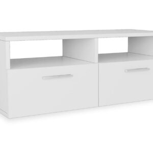 TV-tasot 2 kpl lastulevy 95x35x36 cm valkoinen - Valkoinen