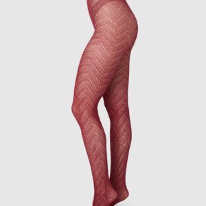 Ina Pointelle Tights Red