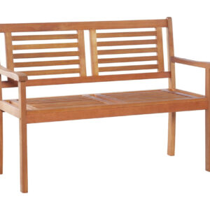 2-istuttava Puutarhapenkki 120 cm eukalyptuspuu - Ruskea
