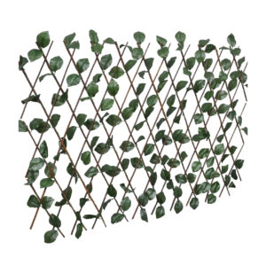 Pajusäleikköaita 5 kpl tekolehdillä 180x90 cm - Ruskea