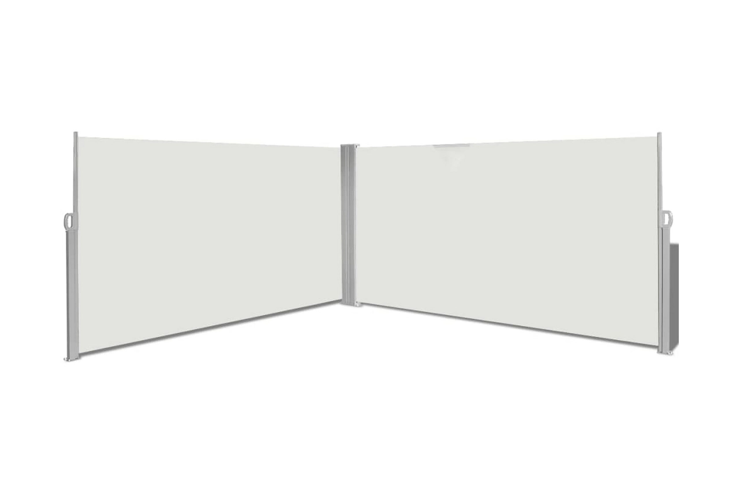 Sisäänvedettävä Sivumarkiisi 160x600 cm Kerma - Kerma