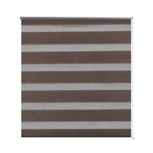 Zebra rullakaihdin 100 x 175 cm kahvinruskea - Ruskea