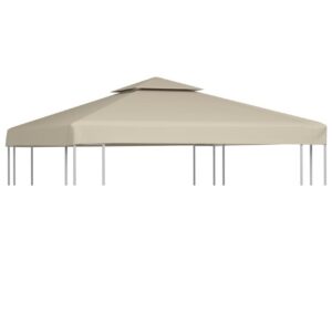 Huvimajan vaihtokatto 310 g/m² Beige 3 x 3 m - Beige