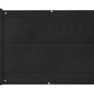 Parvekkeen Suoja HDPE 75x400 cm Antrasiitti - Antrasiitti