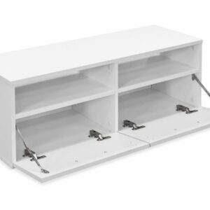 TV-taso Lastulevy 95x35x36 cm Valkoinen - Valkoinen