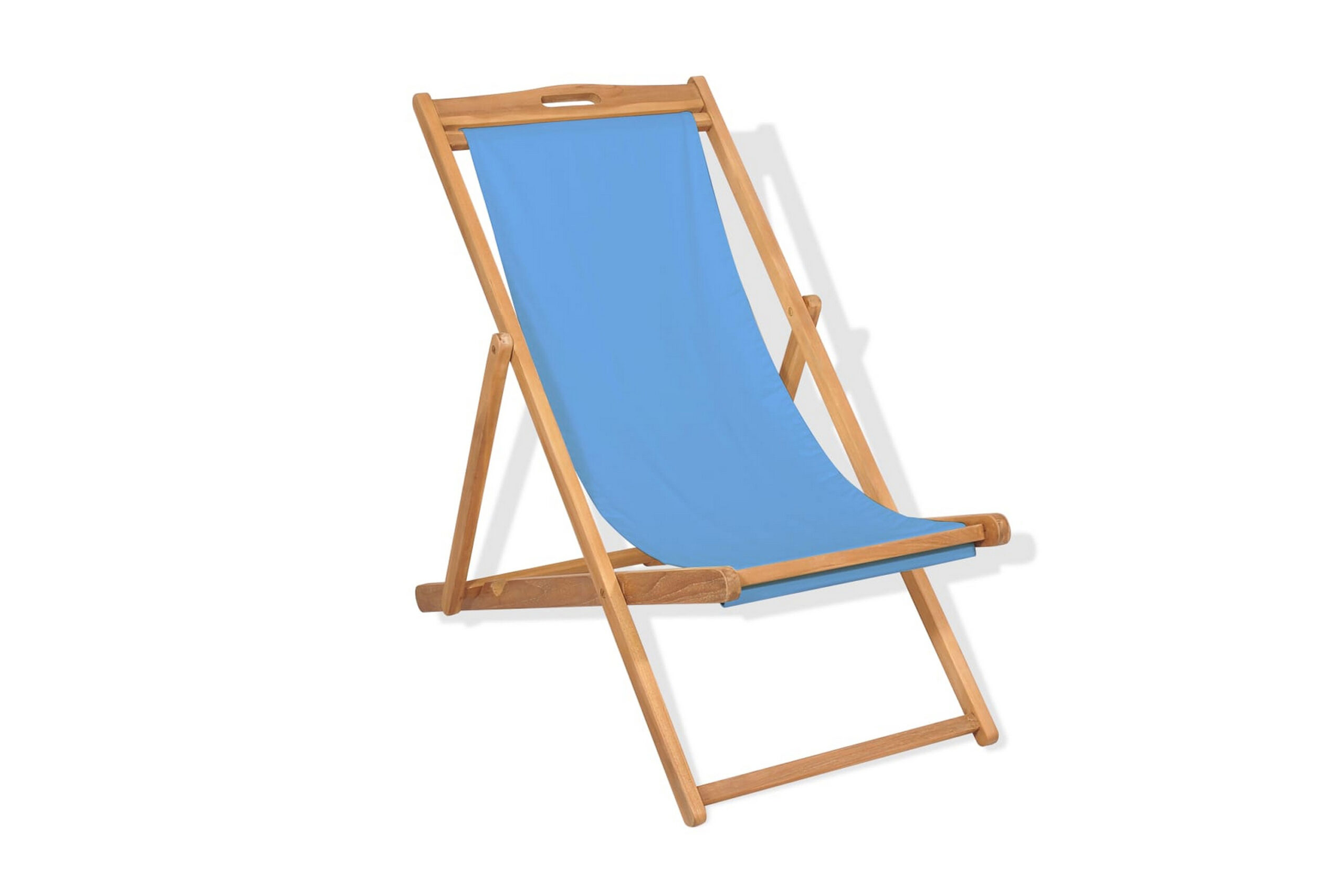 Kansituoli Tiikki 56x105x96 cm Sininen - Sininen