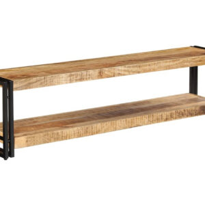 TV-taso 150x30x40 cm kiinteä mangopuu - Ruskea