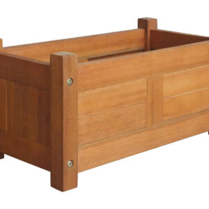 Puutarhan korotettu kukkalaatikko akaasiapuu 50x25x25 cm - Ruskea