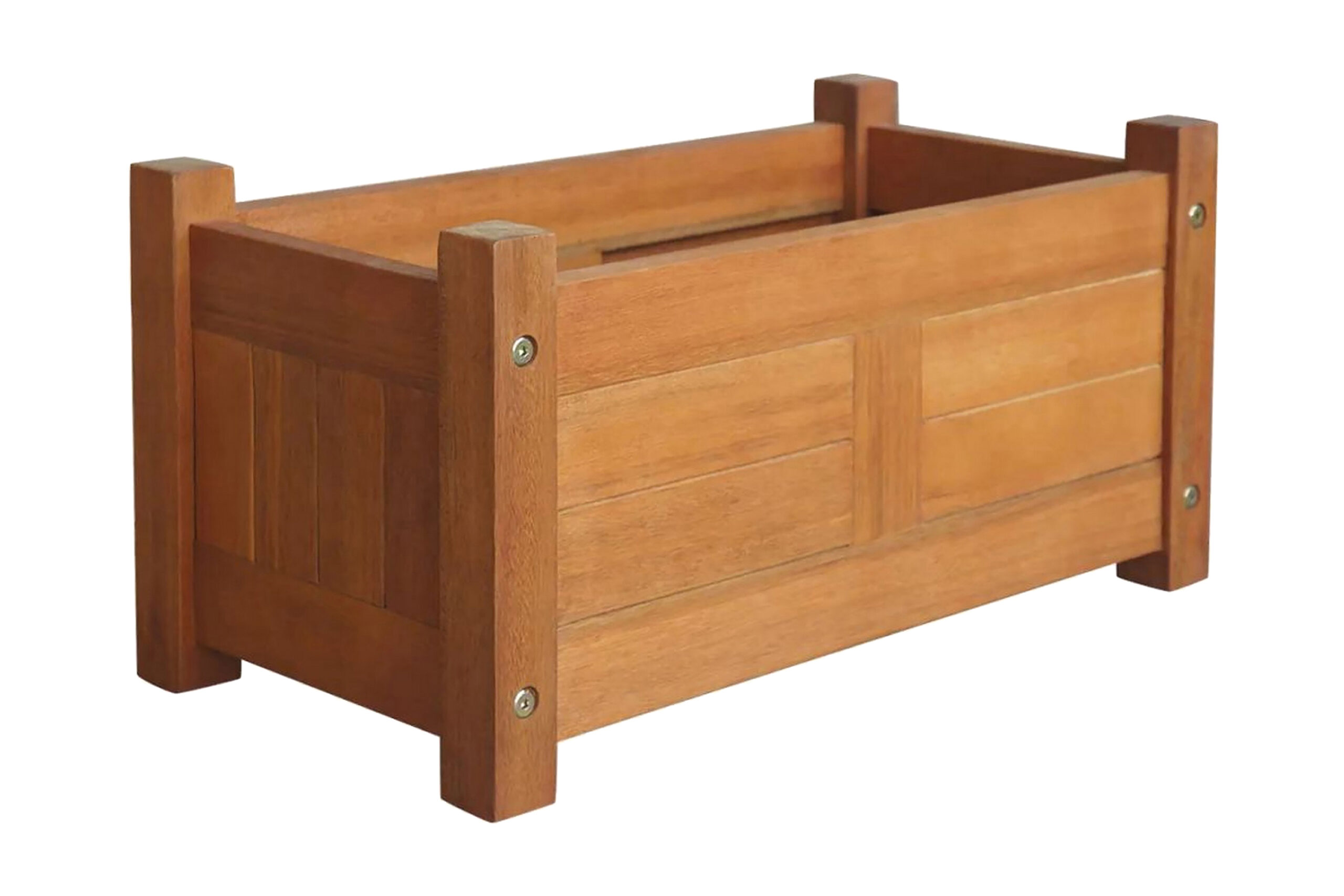 Puutarhan korotettu kukkalaatikko akaasiapuu 50x25x25 cm - Ruskea