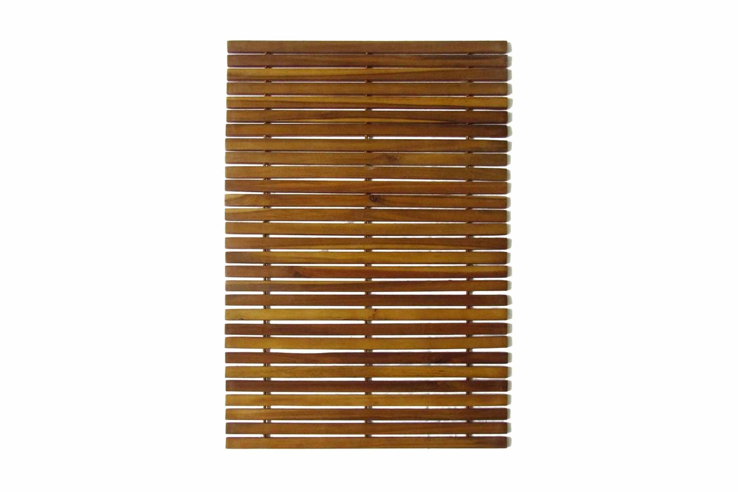 2 kpl Akaasia Kylpymatto 80 x 50 cm - Ruskea