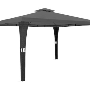 Huvimaja katolla 3x4 m tummanharmaa - Harmaa