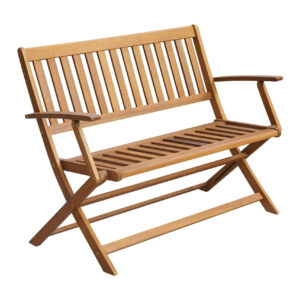Puutarhapenkki 120 cm akaasiapuu - Ruskea