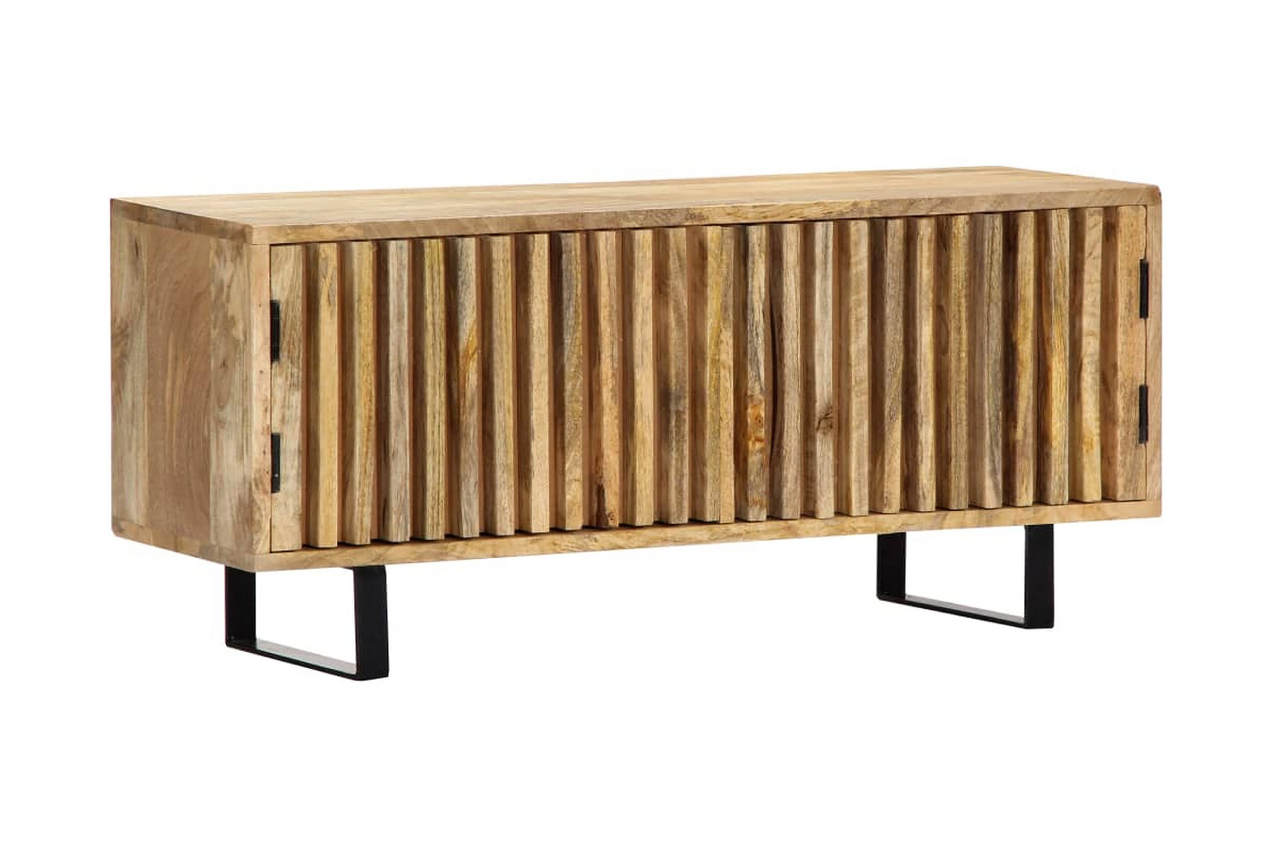 TV-taso 90x30x40 cm täysmangopuu - Ruskea