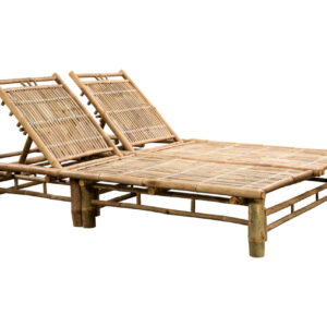 2 hengen aurinkotuoli bambu - Ruskea