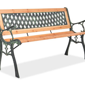 Puutarhapenkki 122 cm puu - Ruskea