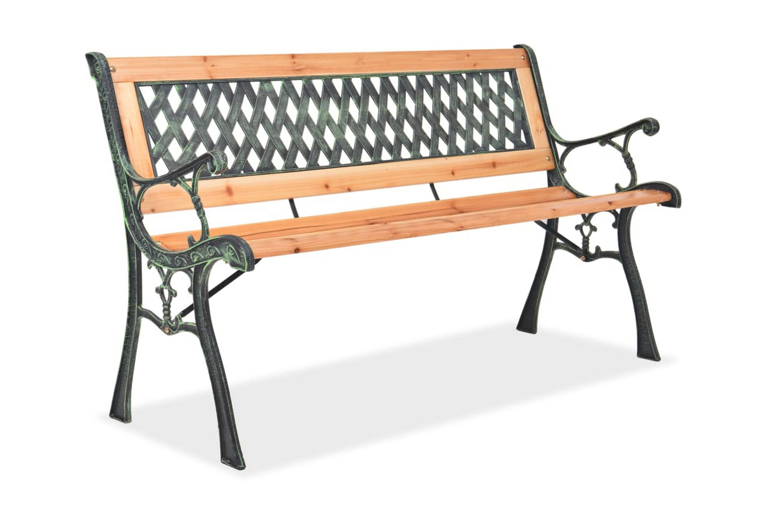 Puutarhapenkki 122 cm puu - Ruskea