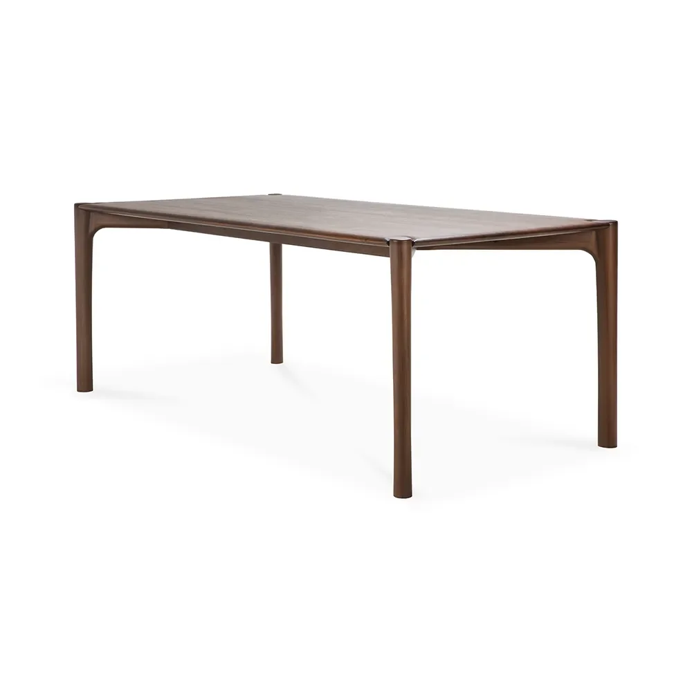 Ethnicraft, PI Ruokapöytä 95x220 cm Ruskeaksi lakattu teak